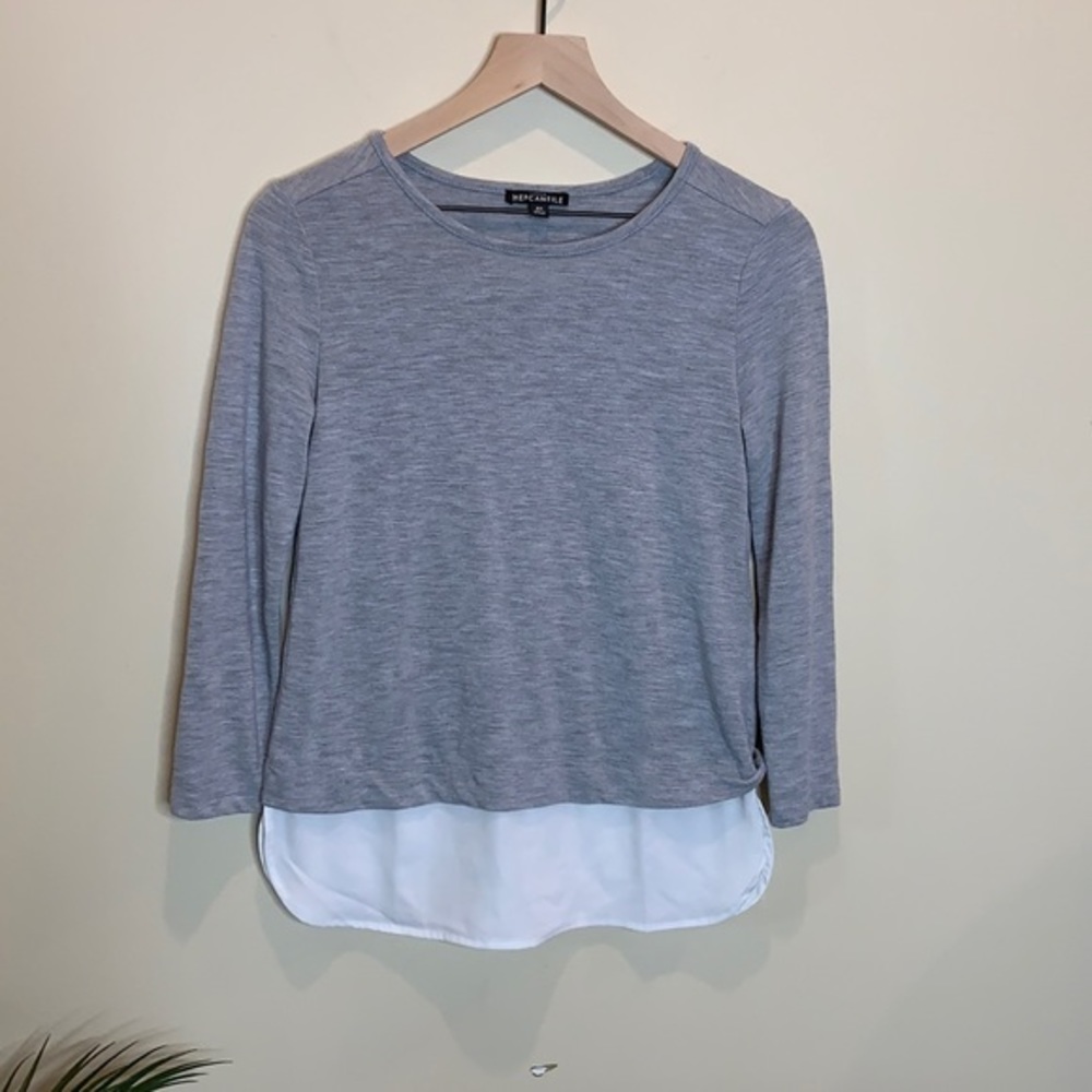 J CREW MERCANTILE layered top